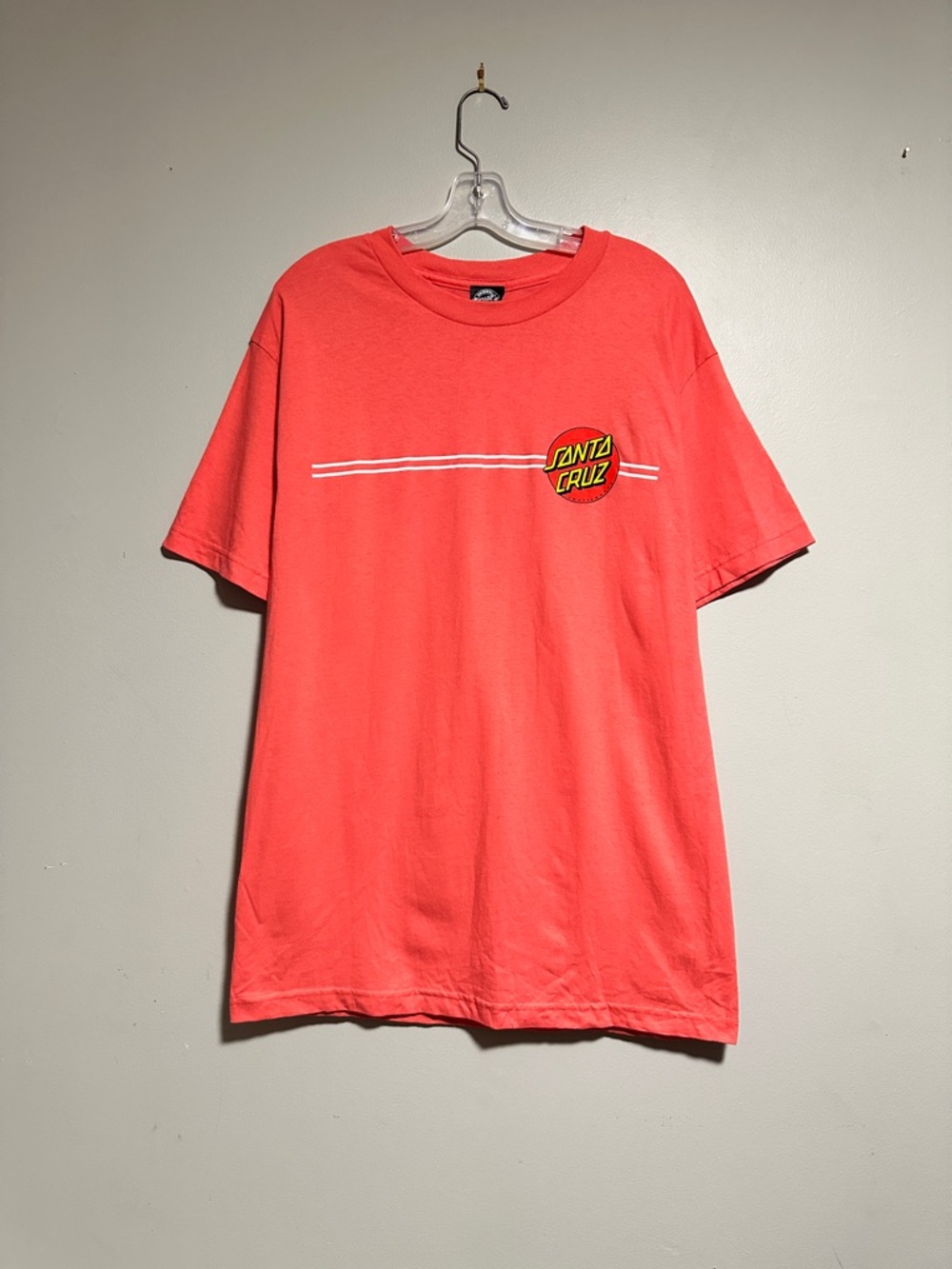 Santa Cruz Skateboards Coral Red Short Sleeve Graphic Tee